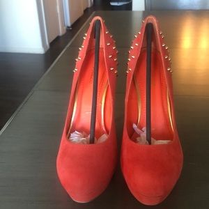 Chic spiked high heels